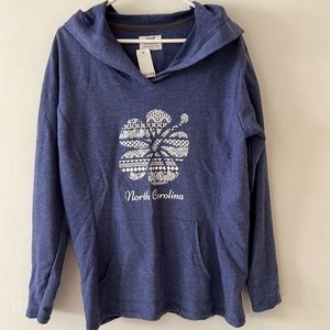 Blue North Carolina Light Hoodie